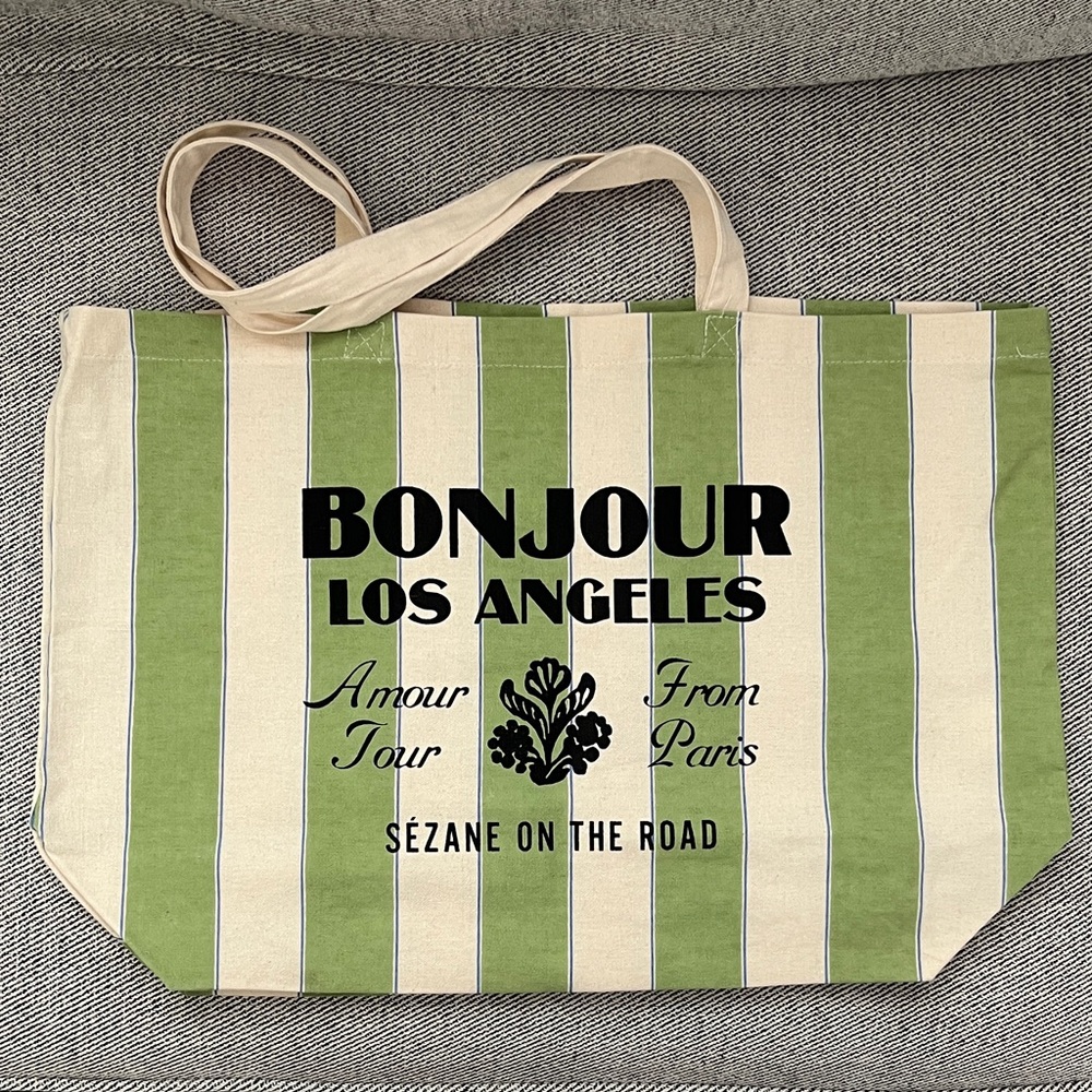 Sézane Striped Tote Bag